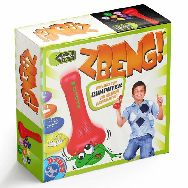 Distrac&539;ie mi&537;care înv&259;&539;are Le experimentezi pe toate cu Zbeng Un joc super distractiv care antreneaz&259; reflexele corpul &537;i minteaJocul Zbeng este conceput special pentru ca micii exploratori s&259; î&537;i consume energia infinit&259; într-un mod constructiv Jocul con&539;ine 10 jetoane ilustrate cu numere fructe animale &537;i culori &537;i un dispozitiv special – Zbeng – care spune comenzile 