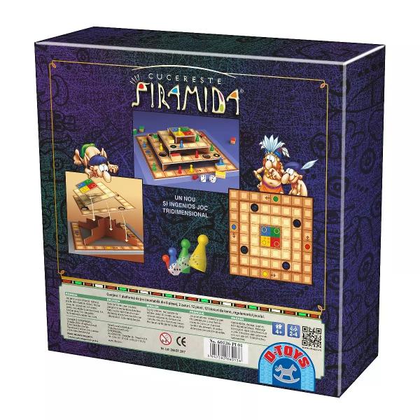 Vrei s&259; petreci mult timp de calitate cu copiii S&259; v&259; conecta&539;i &537;i s&259; v&259; distra&539;i &icirc;mpreun&259; Alege Cucere&537;te Piramida un joc de societate 3D care antreneaz&259; aten&539;ia &537;i&nbsp; sus&539;ine spiritul de competi&539;ie al celor miciJocul Cucere&537;te Piramida se bazeaz&259; pe principiile &537;i regulile jocului Nu te sup&259;ra Frate Este o variant&259; 3D a acestuia foarte atractiv&259; &537;i 