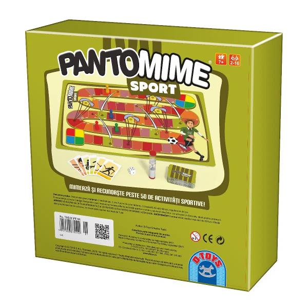 Crezi c&259; po&539;i mima un juc&259;tor de hochei pe iarb&259; Dar o s&259;ritur&259; cu pr&259;jina Distreaz&259;-te pe cinste &537;i exerseaz&259;-&539;i abilit&259;&539;ile de mim cu Pantomime Sport Un joc de societate super amuzant ideal de jucat în familie sau cu prieteniiPantomime Sport este acel joc distractiv care te conecteaz&259; cu copiii t&259;i în mod firesc Petrece&539;i timp de calitate împreun&259; &537;i v&259; 