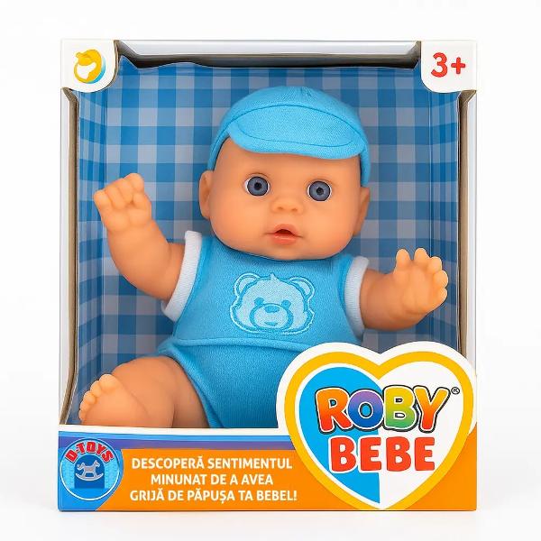 P&259;pu&537;a Roby Bebe este alegerea ideal&259; pentru a-i ajuta pe cei mici s&259; descopere bucuria &537;i responsabilitatea îngrijirii unui bebelu&537; Cu un design simpatic &537;i dimensiuni potrivite pentru mâinile copiilor Roby încurajeaz&259; jocurile de rol pline de afec&539;iune &537;i înv&259;&539;areFie c&259; este leg&259;nat hr&259;nit sau pur &537;i simplu &539;inut 
