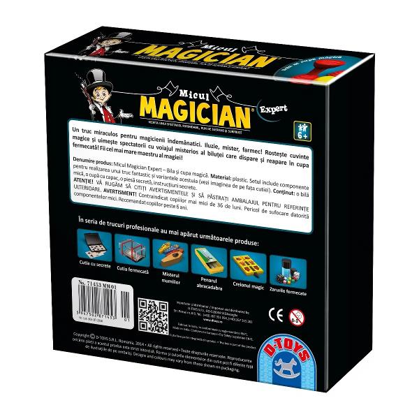 Copilul t&259;u se viseaz&259; un magician celebru Jocul Micul Magician &ndash; Bila &537;i Cupa Magic&259; este ideal pentru a pune &icirc;n scen&259; primul spectacol formidabil&Icirc;n imagina&539;ia lor f&259;r&259; limite copiii pot fi orice &icirc;&537;i doresc cavaleri astronau&539;i eroi ne&icirc;nfrica&539;i sau&hellip; magicieni Dac&259; &537;i micu&539;ul t&259;u &icirc;&537;i dore&537;te s&259; fie &icirc;n centrul aten&539;iei &537;i s&259; 