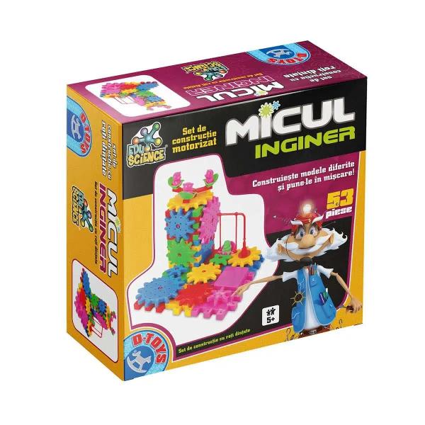 Micul t&259;u n&259;zdr&259;van face &537;i desface toat&259; ziua Setul Micul inginer i se potrive&537;te de minuneMicu&539;ul t&259;u cre&537;te pe zi ce trece iar pasiunile &537;i le dezvolt&259; la fel de rapid Dac&259; deja a ajuns la vârsta la care construitul îi ocup&259; tot timpul setul Micul inginer este jocul potrivit acestei etapeSetul con&539;ine 53 de piese &537;i roti&539;e care se îmbin&259; perfect &537;i cu care 