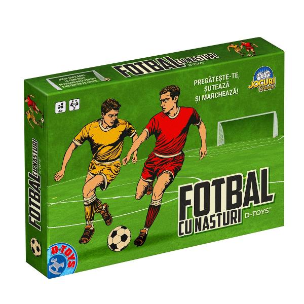 E&537;ti gata s&259; devii un mare campion Preg&259;te&537;te terenul &537;uteaz&259; &537;i înscrie goluri spectaculoase cu Fotbal cu nasturiFotbal cu nasturi este un joc clasic &537;i ingenios care aduce în intimitatea casei tale atmosfera meciurilor de alt&259;dat&259; într-un format accesibil &537;i prietenosInspirat de farmecul jocurilor de odinioar&259; Fotbal cu 