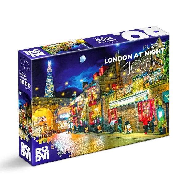Pasionat de puzzle-urile cu imagini din locuri celebre din lumePuzzle 1000 piese – London at Night te poart&259; pe str&259;zile Londrei Cu fiecare pies&259; potrivit&259; sim&539;i vibra&539;ia ora&537;ului &537;i te bucuri de o imagine splendid&259; surprins&259; la l&259;sarea întunericuluiPentru zilele mohorâte când ploaia te &539;ine în cas&259; ori pentru momentele de reuniune cu familia sau cu prietenii 