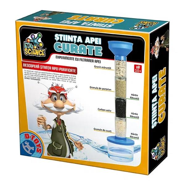 Vrei s&259; &537;tii cum se purific&259; apa &537;i cum devine potabil&259; Experimenteaz&259; cu jocul &536;tiin&539;a apei curate &537;i înva&539;&259; no&539;iuni &537;tiin&539;ifice incredibileDac&259; î&539;i dore&537;ti pentru copilul t&259;u un joc distractiv dar în acela&537;i timp educativ &537;i instructiv &536;tiin&539;a apei curate din seria Edu Science de la ROOVI este alegerea perfect&259;Jocul îi 