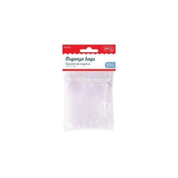 EleganÈÄ Èi rafinament pentru ambalaje Èi cadouri specialeð Prezentare delicatÄ Èi elegantÄ – sÄculeÈi din organza albÄ cu panglicÄ pentru închidere ideali pentru a oferi daruri sau suveniruri cu stilð Versatili Èi practici – potriviÈi pentru bijuterii bomboane sÄpunuri handmade mÄrturii de nuntÄ sau botez 