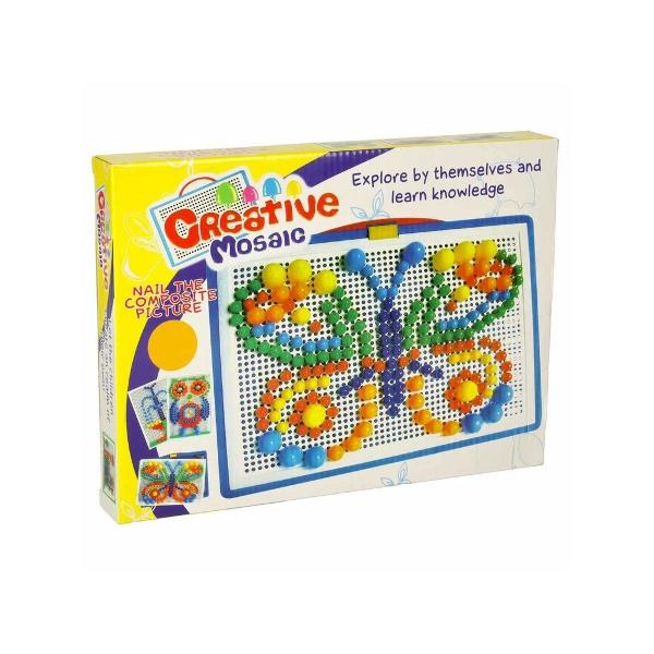 Joc Creativ – Mozaic cu 296 de pioneze cutie depozitare piese &200;&153;i plan&200;&153;&196;&131; de lucru pentru copii &200;&153;i adul&200;&155;i Fanta ColorÎntoarce-te la bucuriile copil&196;&131;riei &200;&153;i împ&196;&131;rt&196;&131;&200;&153;e&200;&153;te-le cu copilul t&196;&131;u prin acest Puzzle Creativ cu Pini Colora&200;&155;i o juc&196;&131;rie clasic&196;&131; iubit&196;&131; de genera&200;&155;ii 
