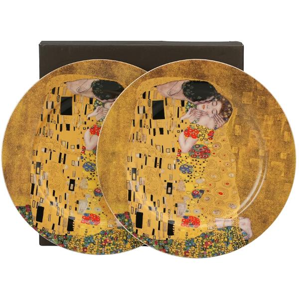 Set cu 2 farfurii din portelan Klimt Kiss 19 cm 5956938