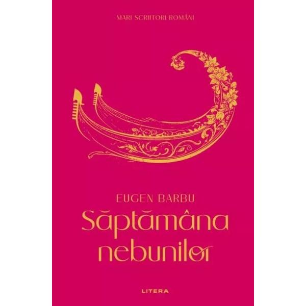 Sptmâna nebunilor este un roman care exploreaz decderea i corupia în Veneia i Bucureti vzute prin ochii lui Hrisant Hrisoscelu beizadea valah cu origini greceti Romanul îmbin elemente istorice i sociale creând o imagine complex a societii de la începutul secolului al XIX-lea Eugen Barbu utilizeaz un stil descriptiv bogat cu imagini puternice i simboluri care contribuie la atmosfera sumbr i decadent a 