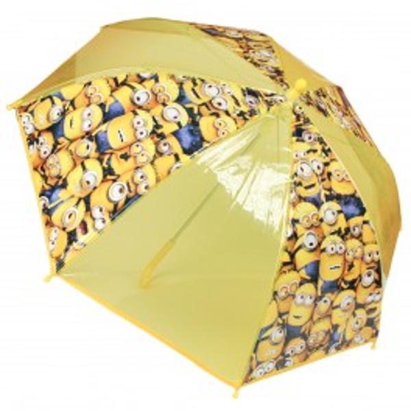 Umbrela pentru copii se deschide manual este galbena decorata cu personajele Disney - MinionsDimensiuni42 cmVarsta3