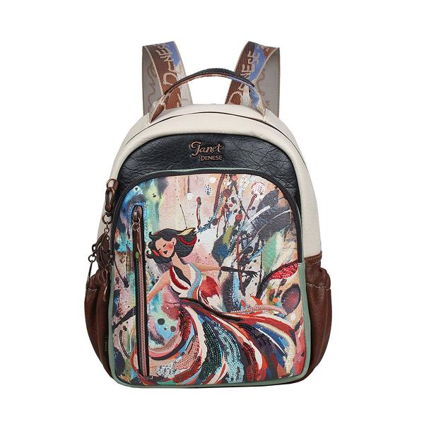 Rucsac fashion janet 24x15x30 cm TV0001210Material material textil si piele ecologica