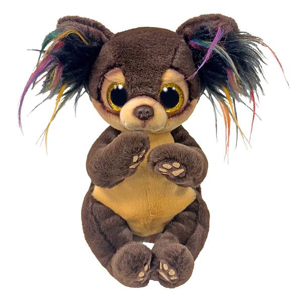 Jucarie de plus TY Beanie Bellies - Toffee Caine maro 15cm TY37393