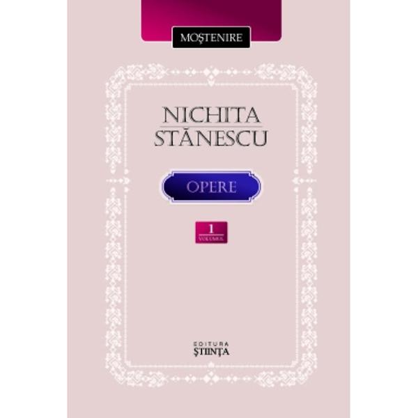 Studiu introductiv de Bogdan Cre&539;uCap de serie al poe&539;ilor genera&539;iei &537;aizeciste a neomodernismului literar rom&acirc;nesc &ndash; genera&539;ie care a rupt definitiv cu proletcultismul opt&acirc;nd pentru estetic &537;i expresie liber&259; &ndash; Nichita St&259;nescu merit&259; o relectur&259; focalizat&259; pe v&acirc;rfurile crea&539;iei sale Este necesar&259; pe de o parte readucerea 