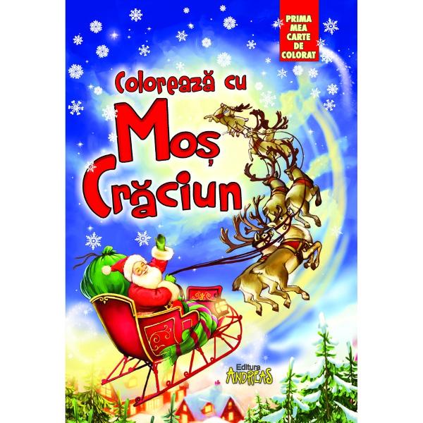 Aceast&259; carte de colorat este simpl&259; &537;i potrivit&259; pentru copiii de v&acirc;rst&259; fraged&259; fiind u&537;or de utilizat &537;i ideal&259; pentru perioada s&259;rb&259;torilor de iarn&259; c&acirc;nd Mo&537; Nicolae &537;i Mo&537; Cr&259;ciun le fac vizite celor miciEste un cadou minunat pentru cei mici care &icirc;i va &icirc;nc&acirc;nta 