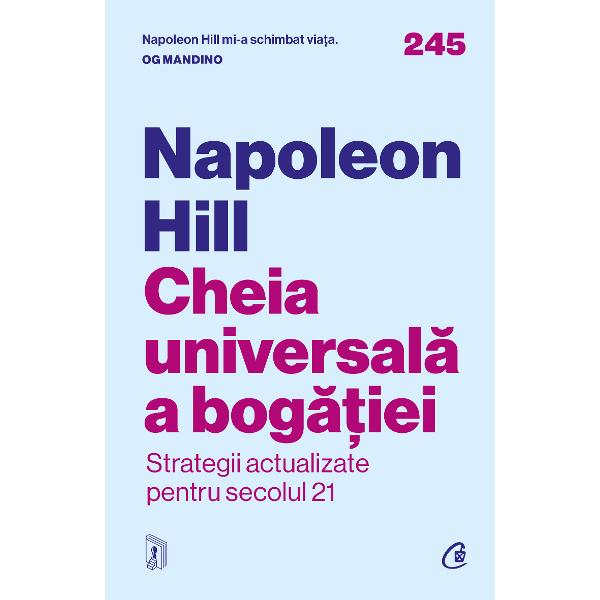Cele mai importante lucruri pe care le vei &238;nv&259;&539;a din cartea lui Napoleon Hill sunt  s&259;-&539;i define&537;ti clar obiectivele;  s&259;-&539;i valorifici puterea personal&259;;  cum s&259; folose&537;ti principiile min&539;ii superioare;  cum s&259; ob&539;ii cele 12 bog&259;&539;ii ale vie&539;ii O veritabil&259; lec&539;ie despre ce &238;nseamn&259; s&259; beneficiezi de c&226;t mai multe dintre atuurile tale &238;n 