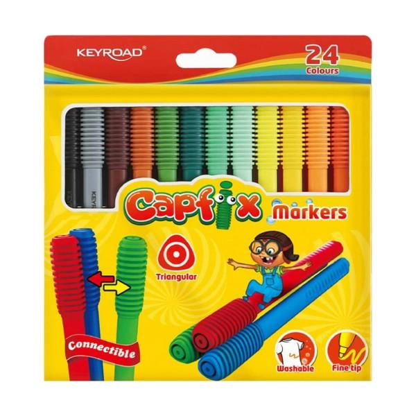 Carioca cu corp triunghiular cu zona confortabila de prindereCapace conectabilePentru coloriaj uz generalMaterialPPUtilizare universala