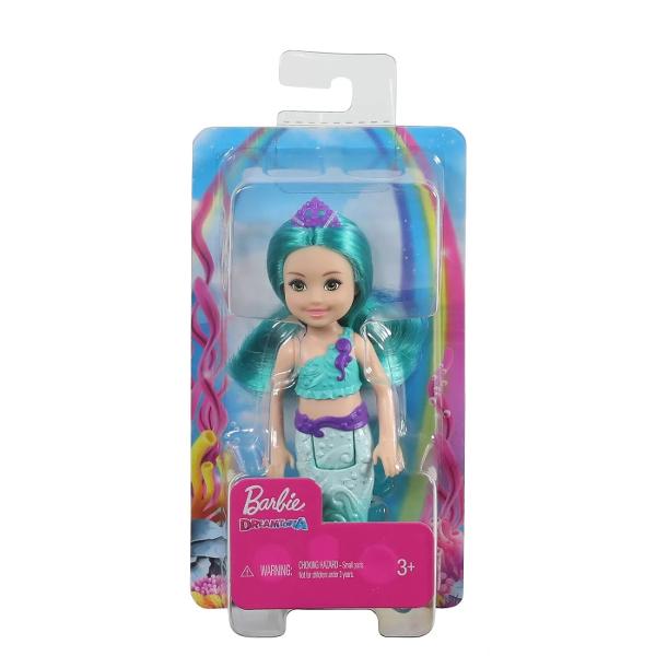 Papusile sirena Chelsea de la Barbie Dreamtopia fac o sclipire colorata in timpul jocului Aceste papusi fantastice-sirena celebreaza culorile curcubeului cu parul si cozile lor vibrante care sarbatoresc culorile lor Este usor sa infatisati vise reale si imaginate cu papusile sirena Chelsea pentru ca atunci cand intri in Dreamtopia te trezesti intr-o lume in care visele devin realitate Colecteaza toate papusile si jucariile Barbie Dreamtopia pentru a construi lumea magica si lasa-ti 