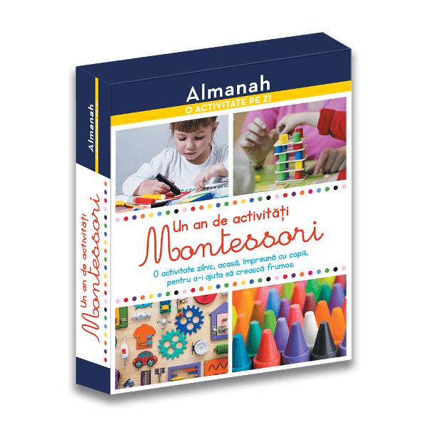 O activitate zilnic acas&259; &238;mpreun&259; cu copiii pentru a-i ajuta s&259; creasc&259; frumosDescoperi&539;i pedagogia Montessori cu ajutorul activit&259;&539;ilor pe care vi le propunem &238;n acest calendar jocuri cu litere desene imita&539;ii coordonarea mi&537;c&259;rilor descoperirea gesturilor posturi yoga etc De-a lungul &238;ntregului an copilul dumneavoastr&259; &238;&537;i va dezvolta &238;n ritmul propriu sim&539;urile &537;i motricitatea 