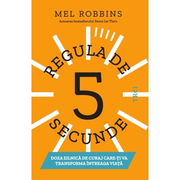 Bestseller internationalCum sa-ti imbogatesti viata si sa-ti recapeti increderea in fortele proprii in doar 5 secundeMel Robbins foloseste povestiri captivante si anecdote savuroase din momente celebre ale istoriei artei si afacerilor dar si concepte ale etologiei pentru a demonstra cat forta poate declansa o clipa de curaj Astfel ne ofera o strategie simpla dar spectaculos 