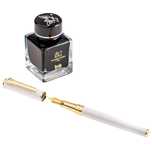 Set Stilou cu Calimara Picasso 9688WEvidentiaza-ti stilul si profesionalismul cu Setul Stilou  Calimara Picasso 9688W un set de scris de lux creat pentru cei care apreciaza designul sofisticat calitatea superioara si experienta autentica a scrisului cu cerneala Ideal pentru birou colectionari sau cadouri exclusiviste acest set impresioneaza prin eleganta si functionalitatebr 