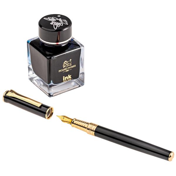 Set Stilou cu Calimara Picasso 9688NRidica experienta scrisului la nivel premium cu Setul Stilou  Calimara Picasso 9688N un set de scris de lux dedicat celor care apreciaza excelenta detaliile rafinate si instrumentele de scris de inalta calitate Ideal pentru profesionisti colectionari sau cadouri exclusiviste acest set este o declaratie de stil si elegantabr data-start406 