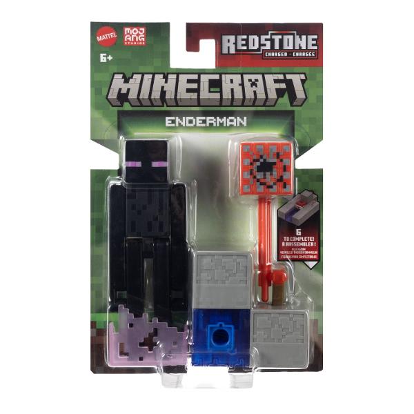 Creeaza exploreaza si supravietuieste cu figurile Minecraft Aceste figurine de actiune au fost create in mod autentic folosind designul pixelat al jocului video asa ca sunt grozave pentru joc si afisare Articulatiile mobile permit personajelor emblematice sa atinga ipostaze de actiune Fiecare figurina vine cu o piesa Build A Portal Jucatorii le pot colecta pe toate pentru a construi un portal complet Minecraft End care este de doua ori mai inalt decat figura Este un cadou grozav pentru 