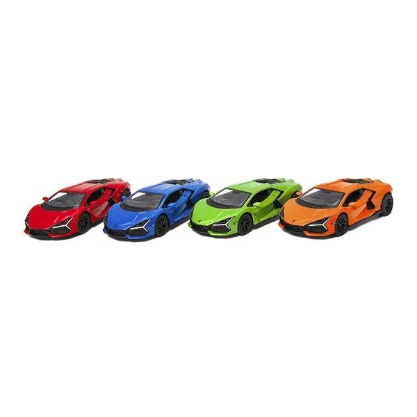 Acesta masinuta este realizata foarte in detaliu cu o culoare impecabila deci nu poate lipsi din colectia ta Masinuta are proportiile ideale pentru momente pline de distractie si amuzament Masinuta metalica Lamborghini Revuelto scara 1 la 34 are anvelope de cauciuc si un design detaliat interior-exterior realizat din materiale metalice turnate cu accesorii realizate din material plastic de calitate superioara Copilul dumneavoastra se poate juca in voie cu masina metalica Lamborghini 