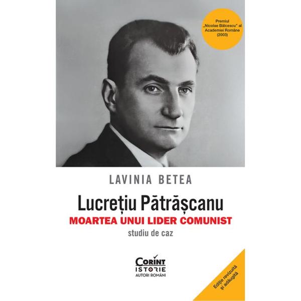 Volumul de fata ajuns la cea de-a cincea editie adaugita si revizuita pe baza ultimelor lucrari de specialitate aparute recent pe tema regimului comunist din Romania prezinta biografia tragica a unuia dintre liderii Partidului Comunist Roman La inceputul lui 1948 prin functiile ocupate in partid si in stat Lucretiu Patrascanu 1900&ndash;1954 se numara printre persoanele influente ale tinerei Republici Populare Romane ca membru al Comitetului Central si 