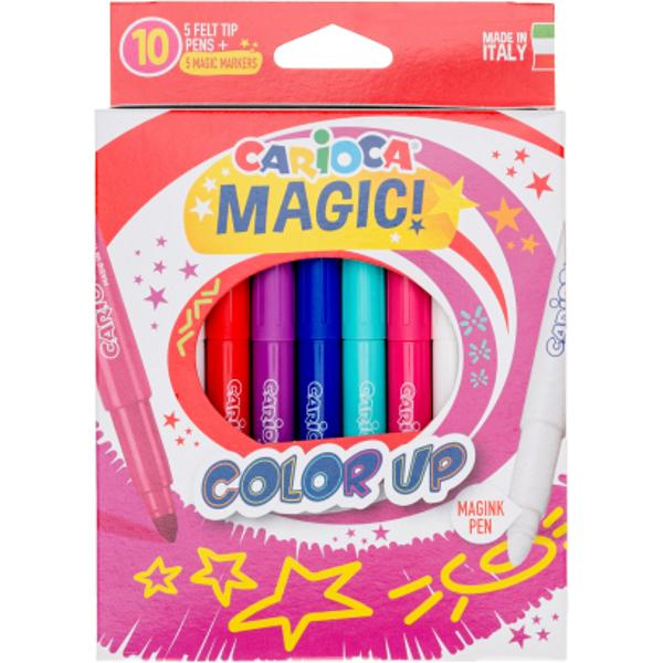 Descoper&259; magia culorilor cu setul nostru de carioci perfect pentru proiectele creative ale copiilor Aceste carioci pe baz&259; de ap&259; ofer&259; culori vibrante &537;i intense care se transform&259; &icirc;n nuan&539;e uimitoare c&acirc;nd sunt aplicate pe h&acirc;rtie special&259; sau h&acirc;rtie de desen Setul con&539;ine 10 culori diverse preg&259;tite s&259; inspire imagina&539;ia &537;i s&259; aduc&259; bucurie oric&259;rei activit&259;&539;i 