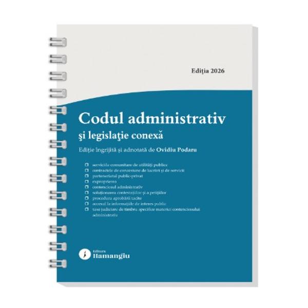 Codul administrativ adoptat prin OUG nr 572019 reune&537;te dispozi&539;iile privind administra&539;ia public&259; central&259;; administra&539;ia public&259; local&259;; prefectul institu&539;ia prefectului &537;i serviciile publice deconcentrate; reguli specifice privind proprietatea public&259; &537;i privat&259; a statului sau a unit&259;&539;ilor administrativ-teritoriale; statutul func&539;ionarilor publici prevederi aplicabile personalului contractual din 