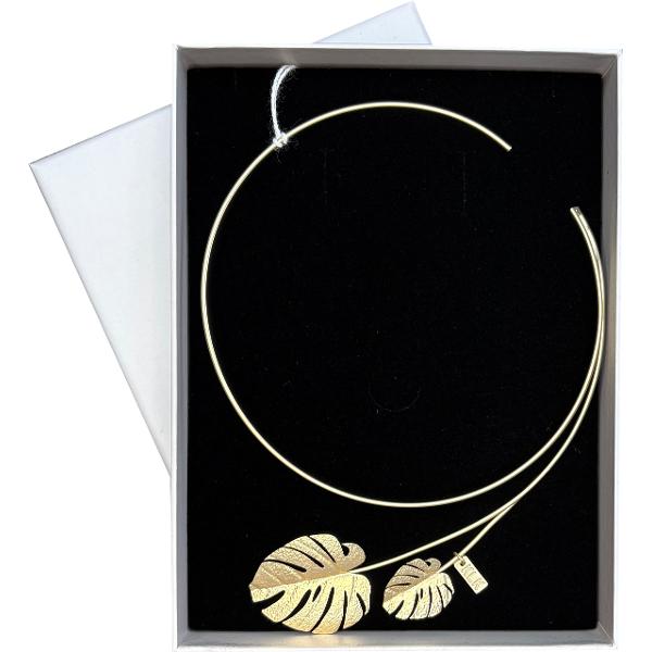 Colier choker alama auriu XS424