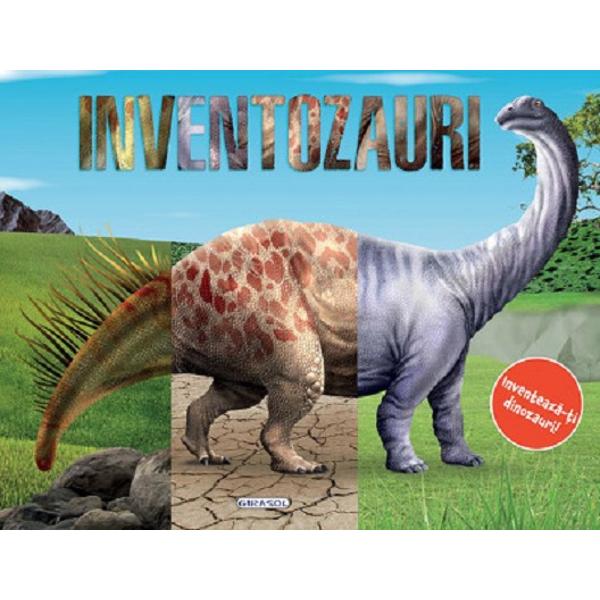 Cartea &bdquo;Inventozauri&rdquo; le ofera copiilor ocazia sa descopere lumea fascinanta a dinozaurilor intr-un mod original si distractivFiecare pagina ii invita pe cei mici sa combine diferite parti ale unor dinozauri reali pentru a inventa creaturi noi si surprinzatoare&nbsp;O carte cu care sa creezi dinozauri imaginariCombina dinozauri reali si creeaza dinozauri imaginari fascinanti in timp ce descoperi cum erau triceratopsul tiranozaurul 