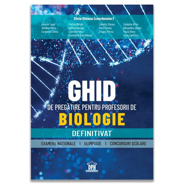 Ghid de preg&259;tire pentru profesorii de biologie &ndash; Definitivat este un instrument complet de studiu destinat cadrelor didactice din &icirc;nv&259;&539;&259;m&acirc;ntul preuniversitar care se preg&259;tesc pentru sus&539;inerea examenului de definitivare &icirc;n &icirc;nv&259;&539;&259;m&acirc;ntLucrarea este realizat&259; de profesori de biologie &537;i este structurat&259; conform programei oficiale a examenului de Definitivat acoperind at&acirc;t tematica 