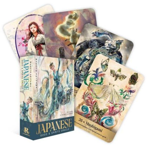 Discover and connect with Japans ancient spiritual powersSteeped in mythology and legend Japanese Gods & Spirits Oracle introduces the wondrous spiritual beings of Buddhism Shintoism and Japanese folklore and the array of powers they possess Created by Makoto Akiyama the cards in this deck bring the gods and spirits to life encouraging users to synchronise with them Through vivid depictions you will learn to connect deeply with these dynamic beings and seek their 
