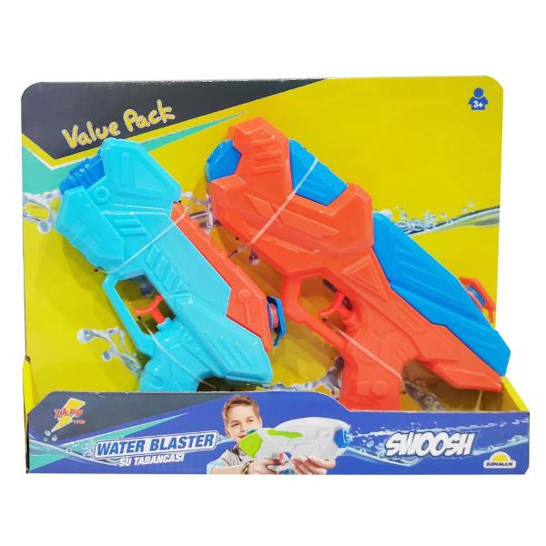 Culoare MulticolorPentru Fete BaietiVarsta recomandata 3 - 4 ani 4 - 5 ani 5 - 6 ani 6 - 7 ani 7 - 8 aniDimensiuni produs ambalat 33 x 26 x 5 cmGreutate produs ambalat 023 kgVerile vor fi mai racoroase cu aceste pistoale cu apa jucaria ideala a lunilor de vara de la Zapp Toys SwooshDublati distractia cu aceste pistoale apasa pe tragaciul pistolului care atrage atentia prin designul sau si distreaza-te cu prietenii tai Dispune de un 