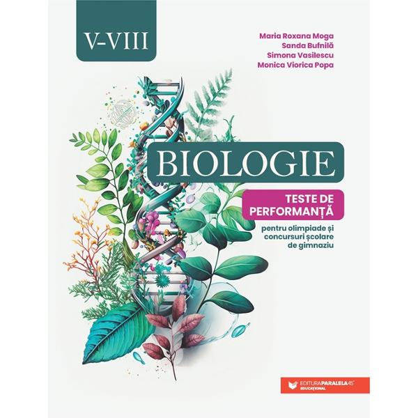 Aceast&259; culegere de biologie pentru clasele V&ndash;VIII a fost conceput&259; ca un instrument de lucru eficient pentru elevii care doresc s&259;-&537;i aprofundeze cuno&537;tin&539;ele &537;i s&259; ob&539;in&259; rezultate foarte bune la evalu&259;ri &537;i competi&539;ii &537;colare Realizat&259; de profesori cu experien&539;&259; &icirc;n preg&259;tirea pentru concursuri &537;i olimpiade lucrarea valorific&259; at&acirc;t rigoarea con&539;inutului 