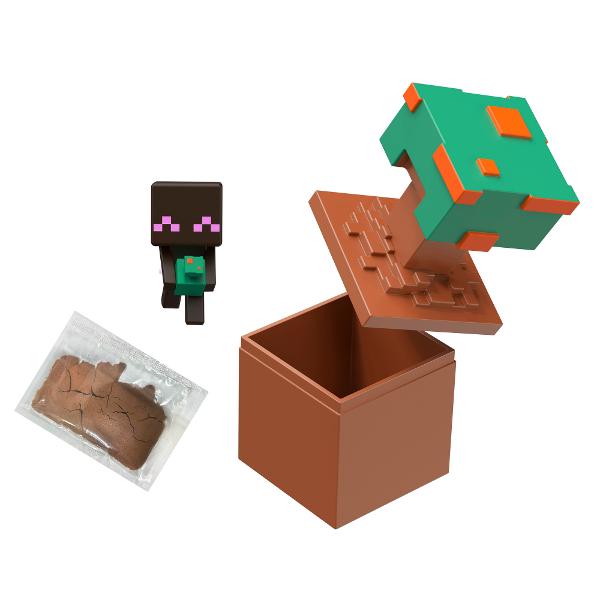 Colectia Minecraft Mini Mode Mining include un set de jucarii care va captiva imaginatia copiilor Fiecare set contine un container o figurina un accesoriu si nisip modelabil Figurinele Mini Mode sunt disponibile in diferite ipostaze amuzante si sunt fidele designului pixelat specific jocului Minecraft Aceste figurine vor aduce jocul preferat al copiilor direct in mana lor Pot fi colectionate si pot fi utilizate pentru a crea povesti palpitante si aventuri nebanuite Containerele tematice 