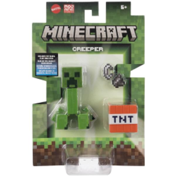 Creeaza exploreaza si supravietuieste cu figurile Minecraft Aceste figurine de actiune au fost create in mod autentic folosind designul pixelat al jocului video asa ca sunt grozave pentru joc si afisare Articulatiile mobile permit personajelor emblematice sa atinga ipostaze de actiune Fiecare figurina vine cu o piesa Build A Portal Jucatorii le pot colecta pe toate pentru a construi un portal complet Minecraft End care este de doua ori mai inalt decat figura Este un cadou grozav 