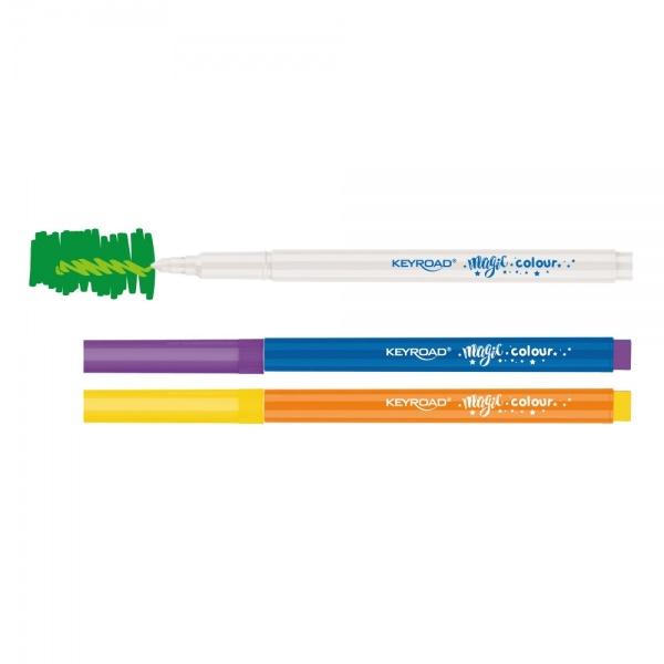 Carioci colorate Keyroad Color Change KR972227 9 carioci  1 magic pen din combinarea acestora rezulta 18 culori&nbsp;