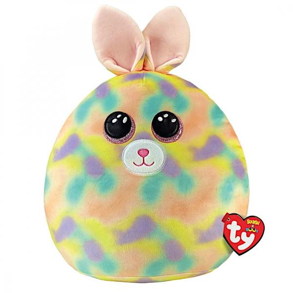 Jucarie de plus TY Squishy Beanies - FURRY iepure pastel multicolor 22 cm TY 39235