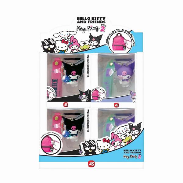 Atentie Pretul afisat este per bucata Acest produs este disponibil in mai multe variante nu se poate alege un model anume se livreaza aleatoriu in functie de disponibilitatea din stoc&nbsp;HELLO KITTY SI PRIETENII BRELOC KUROMI este o colectie adorabila de brelocuri inspirate din universul Sanrio perfecta pentru fanii personajelor indragite precum Hello Kitty Kuromi si prietenii lor Fiecare breloc include o figurina detaliata realizata in culori vibrante atasata la 