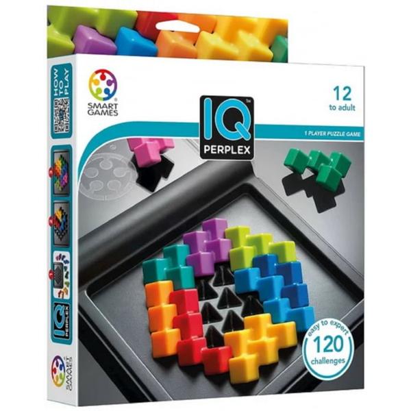 Smart Games - IQ Perplex joc de logic&259; cu 120 de provoc&259;riIQ Perplex de la Smart Games este un joc de logic&259; tip puzzle recomandat pentru adolescen&539;i &537;i adul&539;i &icirc;ncep&acirc;nd cu v&acirc;rsta de 12 ani Conceput pentru cei care apreciaz&259; provoc&259;rile intelectuale jocul propune 120 de exerci&539;ii diferite fiecare cu propriul nivel de dificultateFiecare provocare presupune completarea unei grile folosind piese speciale iar 