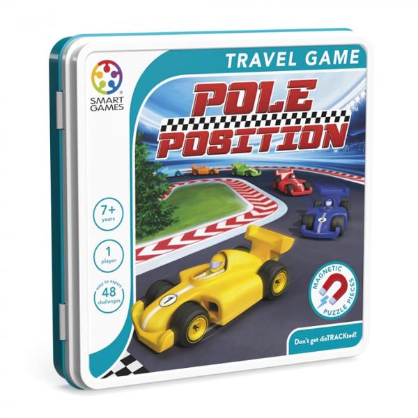 Smart Games - Pole Position joc de logic&259; cu 48 de provoc&259;riPole Position de la Smart Games este un joc de logic&259; dedicat copiilor de peste 7 ani inspirat de lumea curselor auto Conceput pentru a fi jucat individual jocul propune 48 de provoc&259;ri cu niveluri de dificultate diferite menite s&259; stimuleze g&acirc;ndirea strategic&259; &537;i planificareaFiecare provocare presupune aranjarea ma&537;inilor &537;i blocurilor pe tabla de joc 