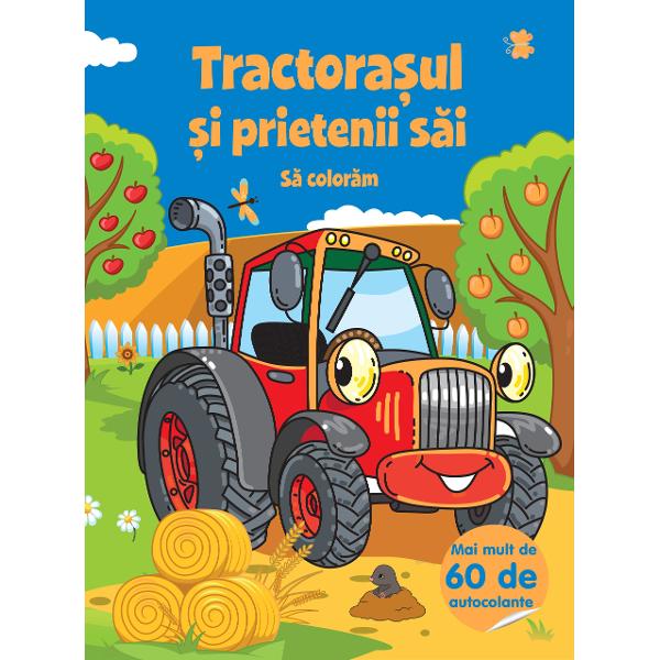 Tractora&537;ul are prieteni peste tot ma&537;ini care lucreaz&259; pe c&acirc;mp &icirc;n p&259;dure sau pe &537;antier S&259; colorezi aceste ma&537;ini speciale &537;i s&259; lipe&537;ti cele peste 60 de autocolante va fi foarte distractiv