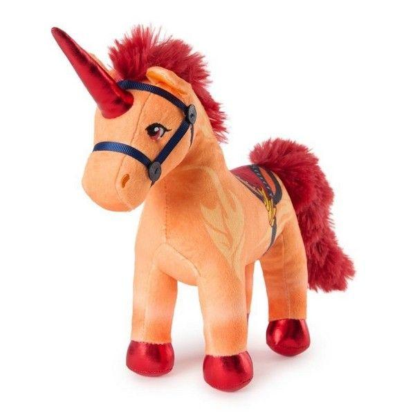 Unicornul de 17cm este o jucarie de plus inspirata din universul magic al seriei Unicorn Academy ideala pentru copiii care iubesc povestile fantastice si personaje fermecate Realizat din materiale moi si placute la atingere acest unicorn colorat impresioneaza prin coama bogata in nuante vibrante si cornul stralucitor oferind un aspect spectaculos si atragatorDetaliile atent realizate precum hamul decorativ si expresia blanda a fetei transforma plusul intr-un companion perfect pentru 