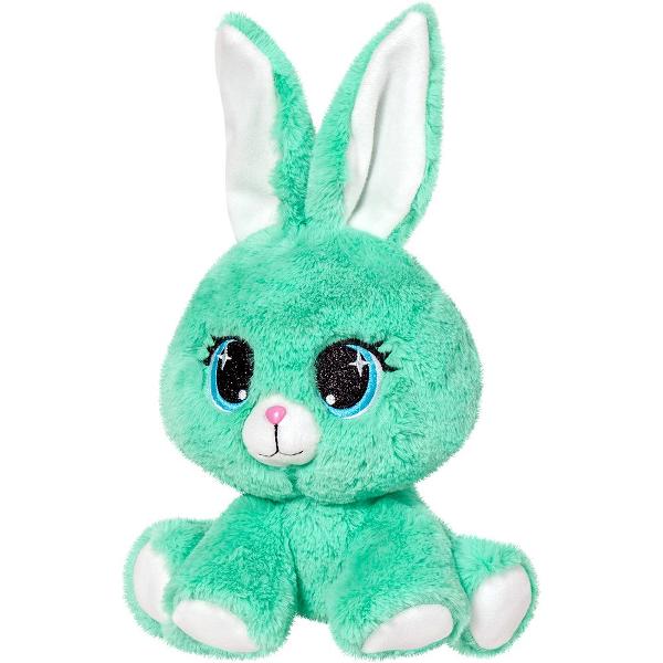 Iepurasul tau de plus este o creatura plina de farmec si eleganta Cu o inaltime de 25 de centimetri acest iepuras fermecator vine intr-o nuanta de menta care ii confera un aer de rafinament si mister Blana sa moale si pufoasa este extrem de placuta la atingere Urechile sale lungi si moi adauga un element de adorabilitate iar ochii sai stralucitori si expresivi te privesc cu incredere si afectiune Cu picioarele si mainile lui pufoase iepurasul menta este gata sa devina compania ta 
