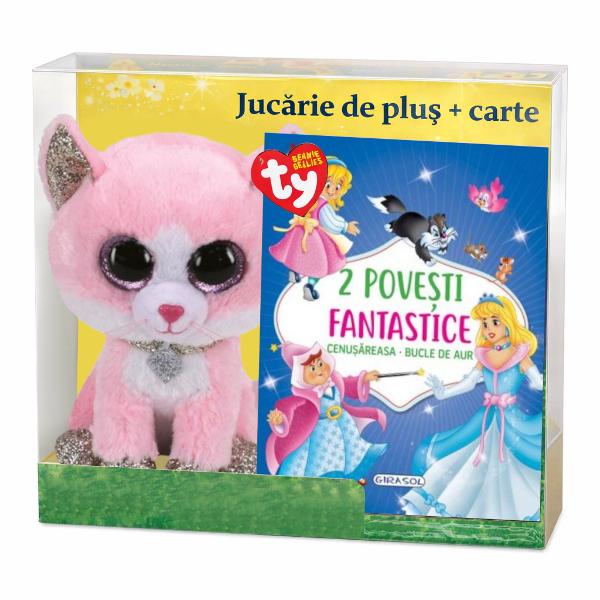 Pachet format dinJucarie din plus BOOS FIONA - Pisica roz 15 cm TY36366si caartea2 Povesti fantastice CenusareasaBucle de Aur&nbsp;Atentie Cutia cadou este cu titlu de prezentare sugestie de ambalare Pachetul contine doar carte si jucarie fara cutie