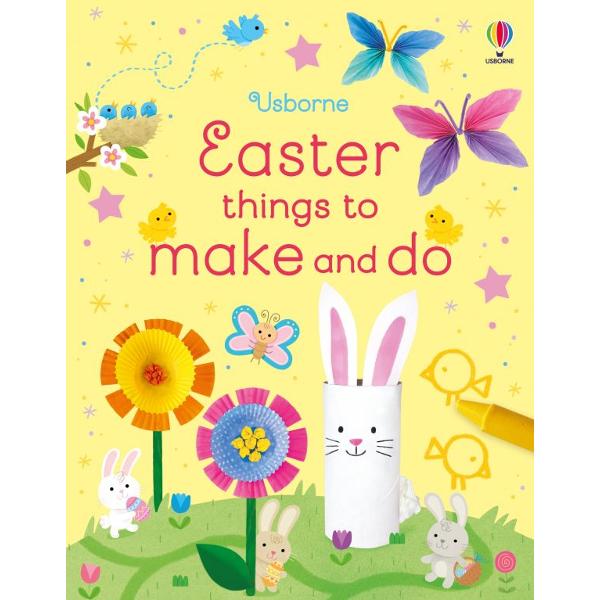 Celebrate springtime with this big bright book full of simple yet charming craft ideas for little children From blossom pictures and butterflies to bunnies and chicks there are all kinds of things for children to have fun making using everyday materials from around the house Spotting counting and matching puzzles as well as step-by-step drawing activities will provide hours of Easter holiday fun too