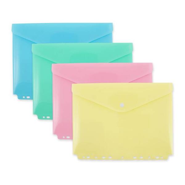 Practic&259; colorat&259; &537;i modern&259; aceast&259; geant&259; pentru documente fabricat&259; din material PP rezistent v&259; protejeaz&259; &icirc;n mod fiabil documentele &537;i v&259; &icirc;nsenineaz&259; via&539;a de zi cu zi cu culorile sale pastelate proaspeteDatorit&259; &icirc;nchiderii cu caps&259; documentele r&259;m&acirc;n depozitate &icirc;n siguran&539;&259; Marginea de arhivare cu perfora&539;ie 