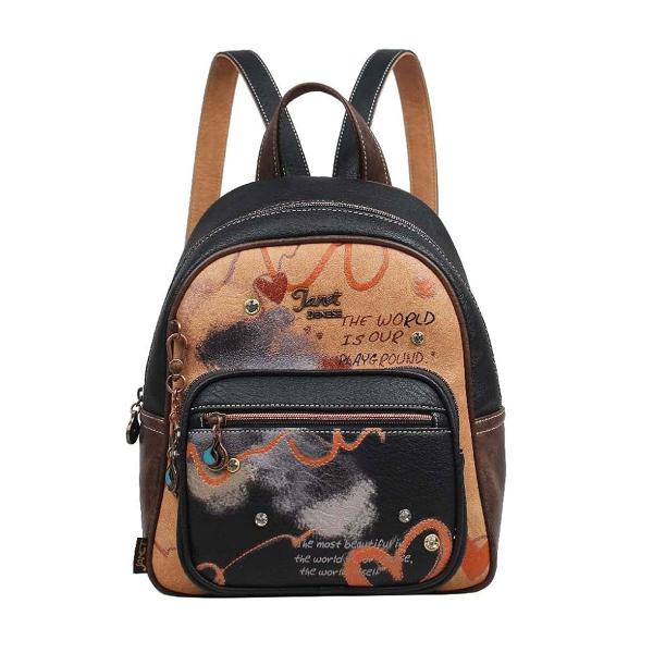 Rucsac dama Janet Art Gallery 25x12x25cm TV000080Material material textil si piele ecologica